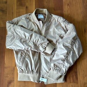 Women’s Old Navy Puffy Bomber Jacket Rose/Pink Medium Tall